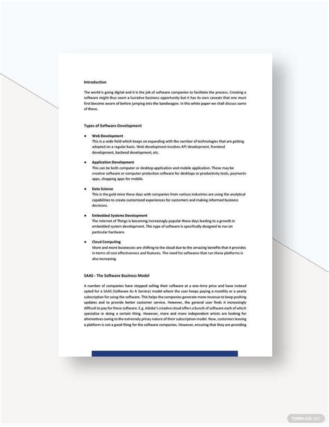 software testing white paper template|Free Whitepapers .